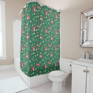 A Christmas Story   Christmas Icon Pattern Shower Curtain