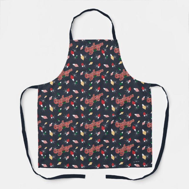 A Christmas Story | Christmas Lights Pattern Apron (Front)