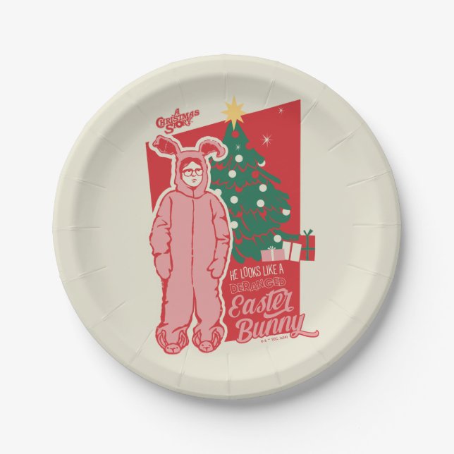 A Christmas Story | Deranged Easter Bunny Paper Plate (Front)