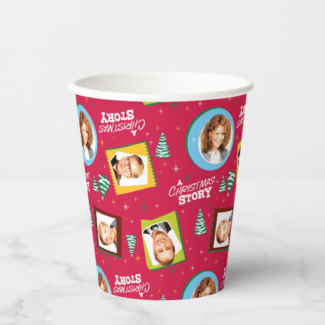 A Christmas Story | Family Photos Pattern Paper Cups (Front)