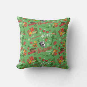 A Christmas Story Green Icon Pattern Cushion