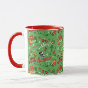 A Christmas Story Green Icon Pattern Mug