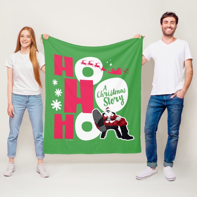 A Christmas Story | Ho Ho Ho Fleece Blanket (In Situ)