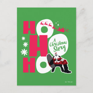 A Christmas Story   Ho Ho Ho Holiday Postcard