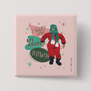 A Christmas Story - I Can't Put My Arms Down 15 Cm Square Badge