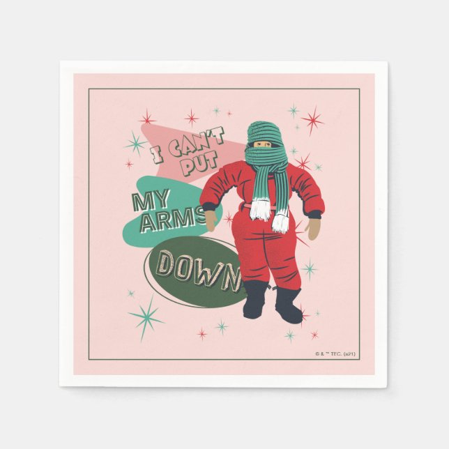 A Christmas Story - I Can't Put My Arms Down Napkin (Front)