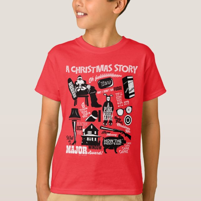 A Christmas Story Icons Graphic T-Shirt (Front)