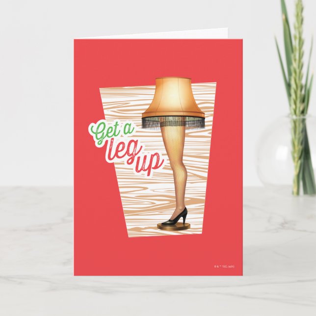 A Christmas Story Lamp | Get a Leg Up Holiday Card (Front)