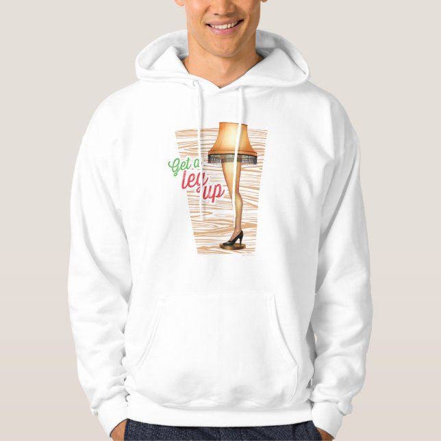 A Christmas Story Lamp | Get a Leg Up Hoodie (Front)