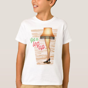 A Christmas Story Lamp   Get a Leg Up T-Shirt