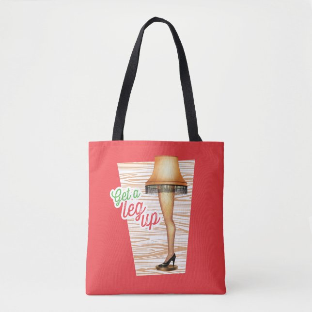 A Christmas Story Lamp | Get a Leg Up Tote Bag (Front)