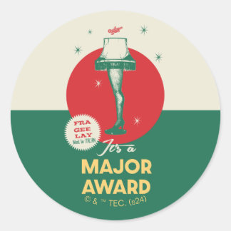 A Christmas Story | Leg Lamp Major Award Classic Round Sticker