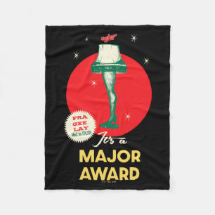 A Christmas Story Leg Lamp Major Award Fleece Blanket