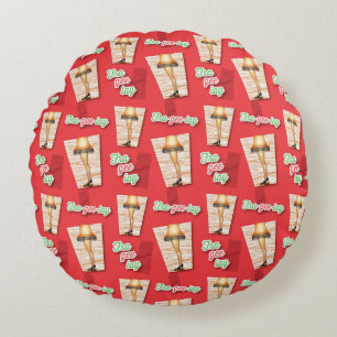 A Christmas Story   Leg Lamp Pattern Round Cushion