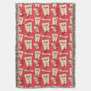 A Christmas Story   Leg Lamp Pattern Throw Blanket