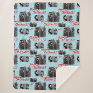 A Christmas Story   Merry Chwithmuth Pattern Sherpa Blanket