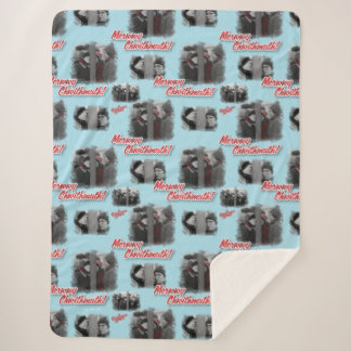 A Christmas Story | Merry Chwithmuth Pattern Sherpa Blanket