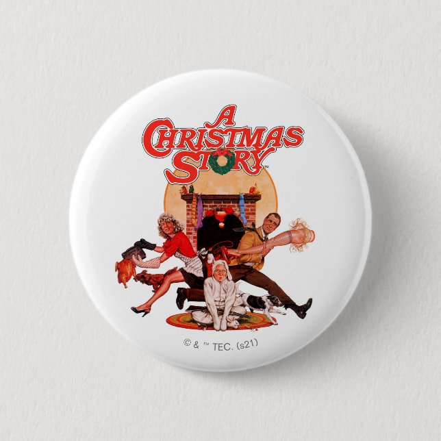A Christmas Story Poster Art 6 Cm Round Badge (Front)