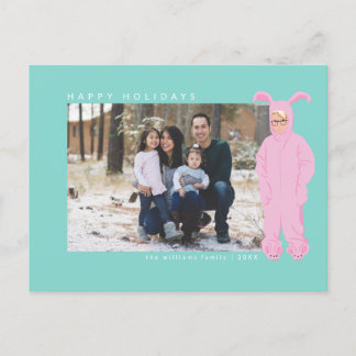 A Christmas Story | Ralphie Bunny Suit - Photo Holiday Postcard