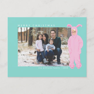 A Christmas Story | Ralphie Bunny Suit - Photo Holiday Postcard