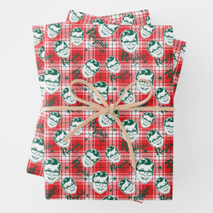 A Christmas Story   Ralphie Plaid Pattern Wrapping Paper Sheet