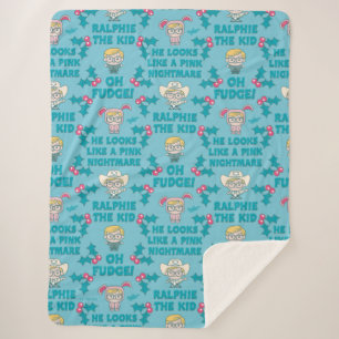 A Christmas Story   Ralphie the Kid Sherpa Blanket