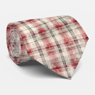 A Christmas Tartan Floral Design Series #15 Tie