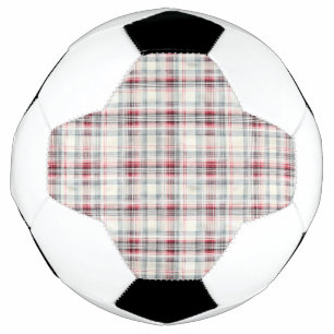 A Christmas Tartan Floral Design Series #24 Soccer Ball