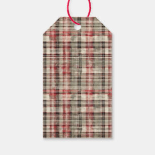 A Christmas Tartan Floral Design Series #2 Gift Tags
