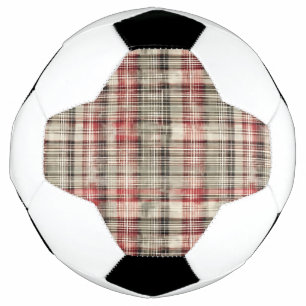 A Christmas Tartan Floral Design Series #2 Soccer Ball