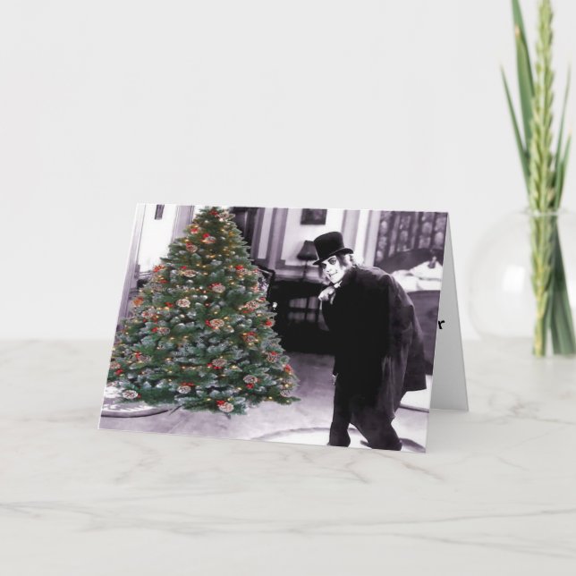 A Christmas Tree After Mignight Holiday Card (Front)