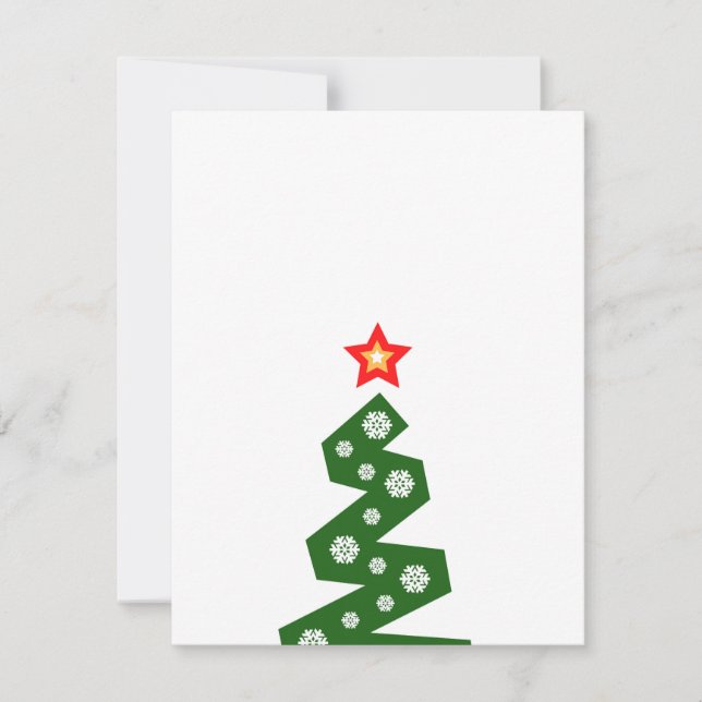 A Christmas tree Holiday Card (Front)