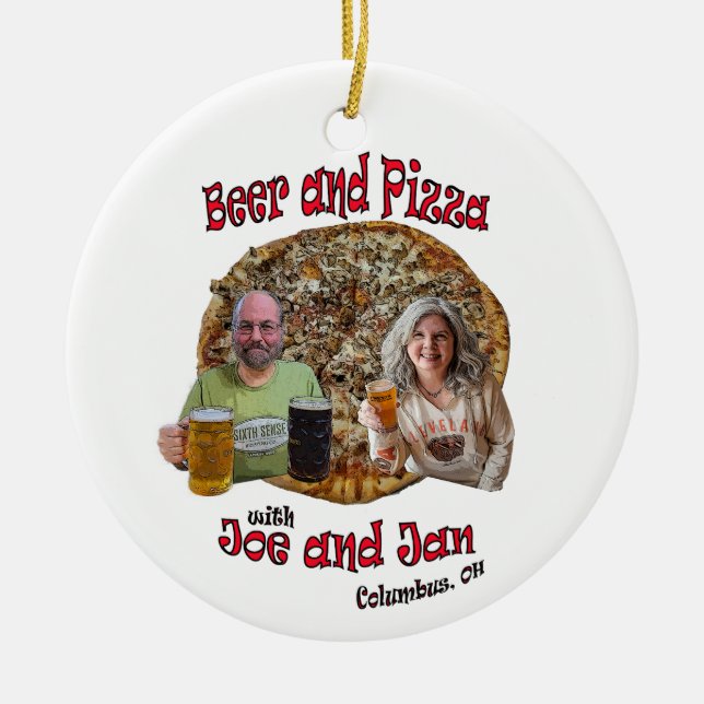 A Christmas tree must... Ceramic Ornament (Front)