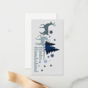 A Christmas winter wonderland Dankeskarte Card