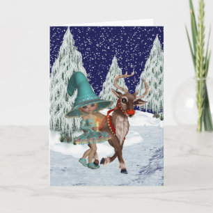 A Christmas Witch Holiday Card