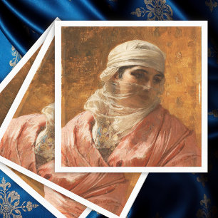 A Circassian by Frederick Arthur Bridgman, Art Napkin