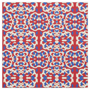 A classic colourful fabric print pattern design 