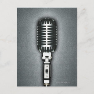 A Classic microphone Postcard