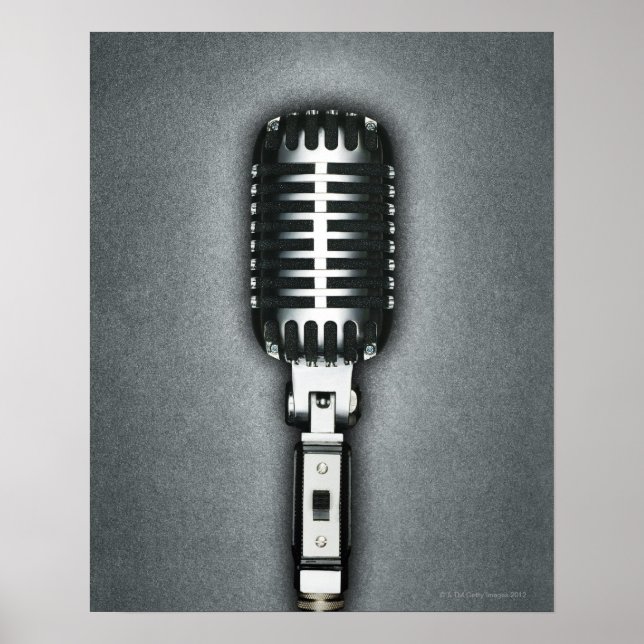 A Classic microphone Poster (Front)