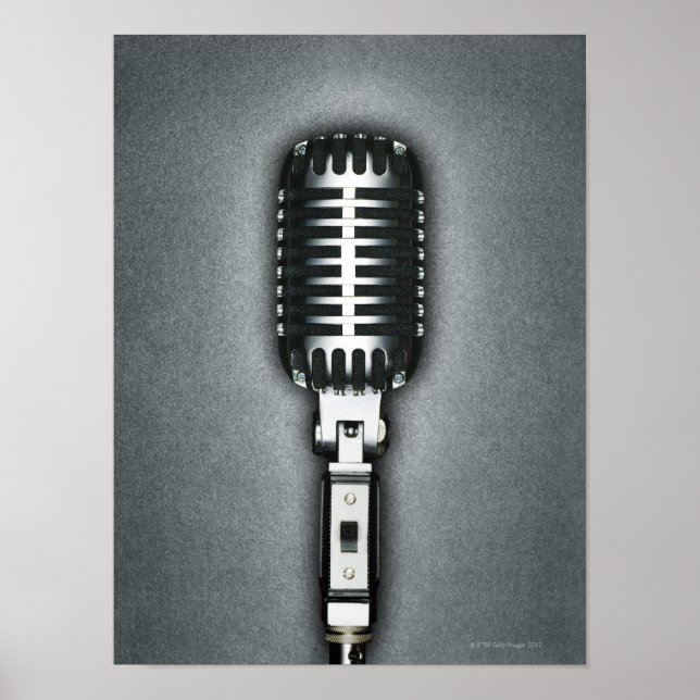 A Classic microphone Poster (Front)