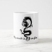 A classic mug with a dragon