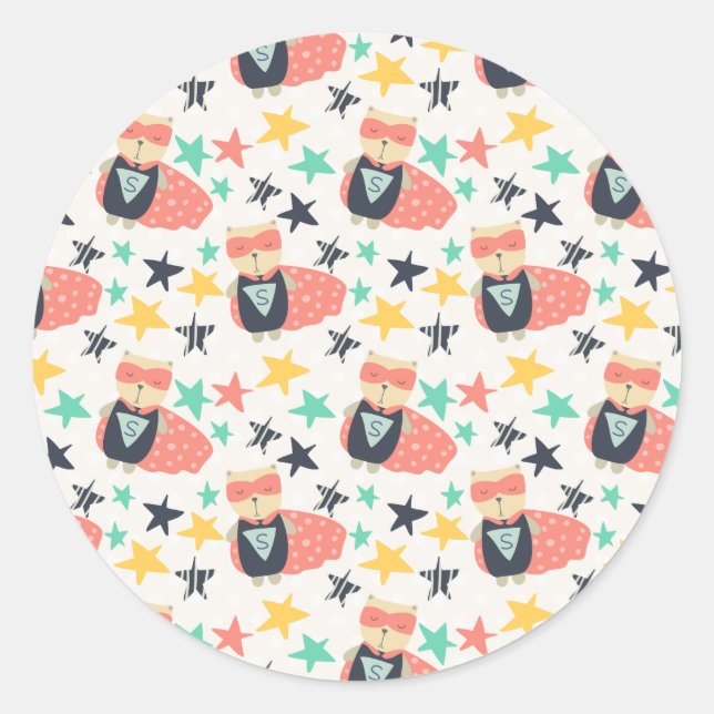 a classic round sticker (Front)