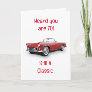 ****A CLASSIC TURNS 70**** HAPPY BIRTHDAY CARD