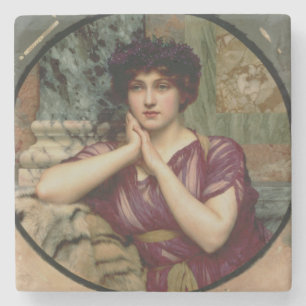 A Classical Beauty, 1901 (oil on canvas) Stone Coaster