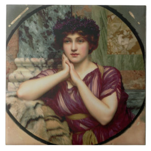 A Classical Beauty, 1901 (oil on canvas) Tile