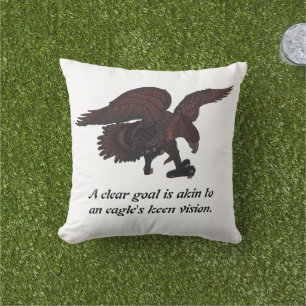 A clear goal is akin to an eagle's keen vision. cushion