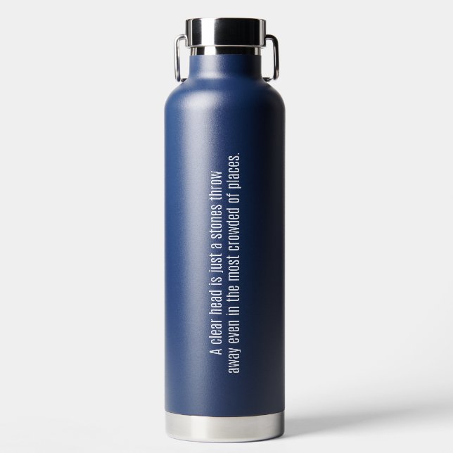 A Clear Head Vacuum Insulated Bottle (Front)