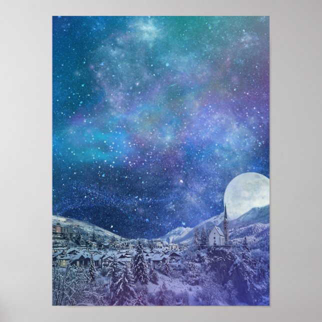 A Clear Winter Night Poster (Front)