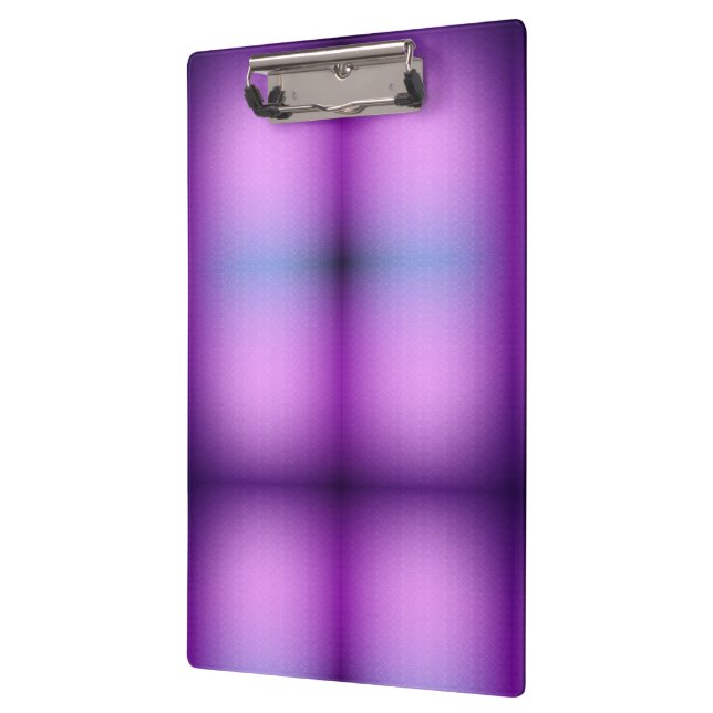 A clipboard with a smooth, gradient purple (Left)