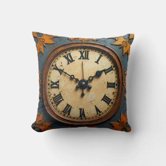a clock pillow cushion